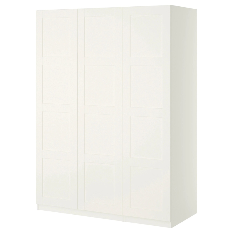 Tủ lưu trữ phòng ngủ bằng gỗ MDF mô-đun Khách sạn Cửa xoay sang trọng đầy đủ Tủ quần áo màu trắng Armoire