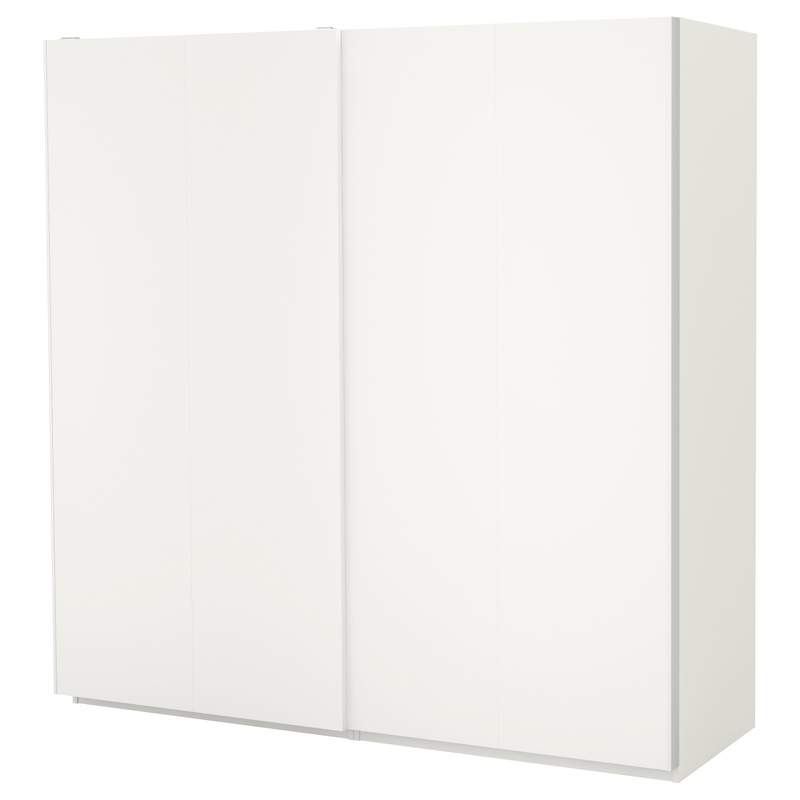 Matte White Cream Bảng điều khiển phẳng Sơn mài Cửa trượt Tủ quần áo Tủ quần áo Vải phòng ngủ Lưu trữ