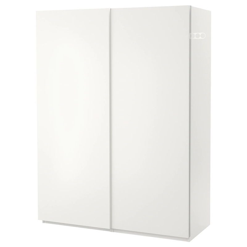 Matte White Cream Bảng điều khiển phẳng Sơn mài Cửa trượt Tủ quần áo Tủ quần áo Vải phòng ngủ Lưu trữ