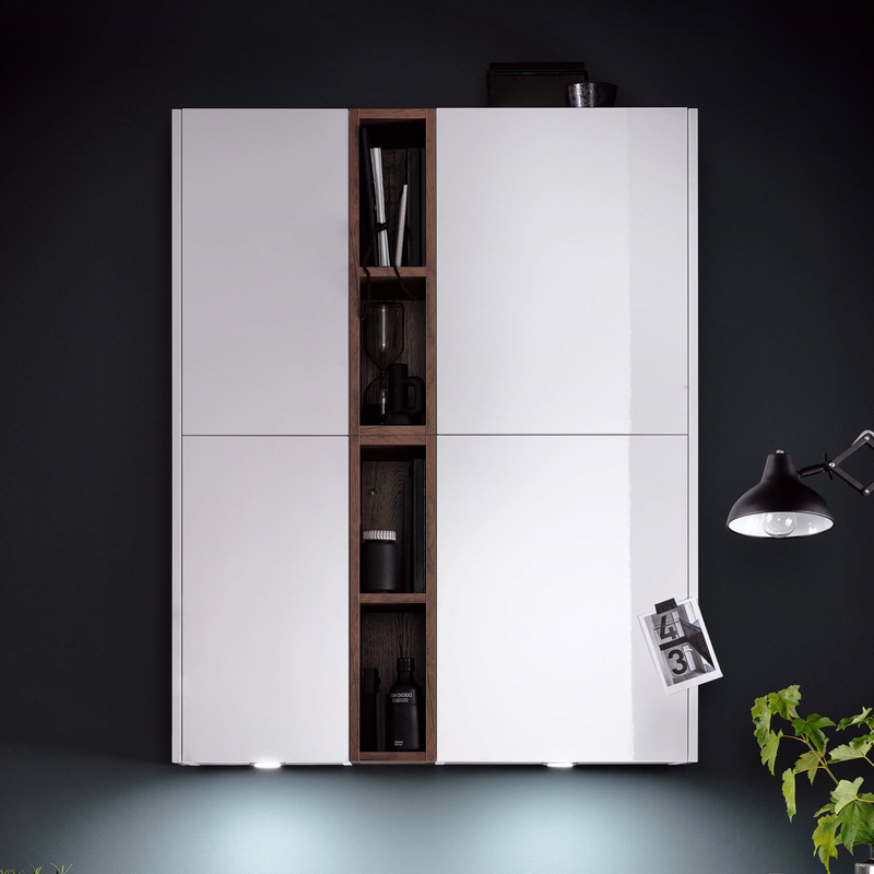 Bếp nhỏ kiểu mô-đun Tủ bếp bằng gỗ MDF Veneer Nội thất tất cả trong một với bộ đảo