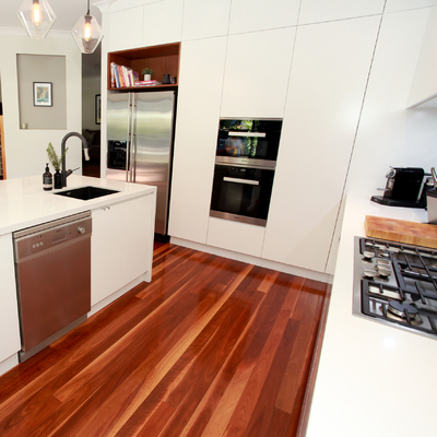 Bàn ăn Melamine trắng không tay L Shape Kitchen Center Unit Island